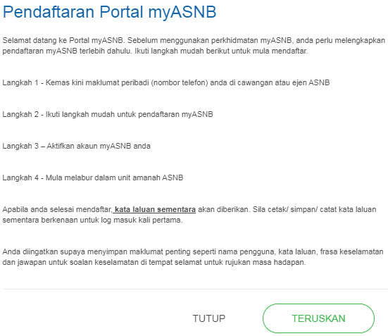 cara daftar myasnb