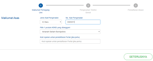 cara daftar myasnb