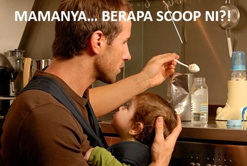 bapa buat susu anak