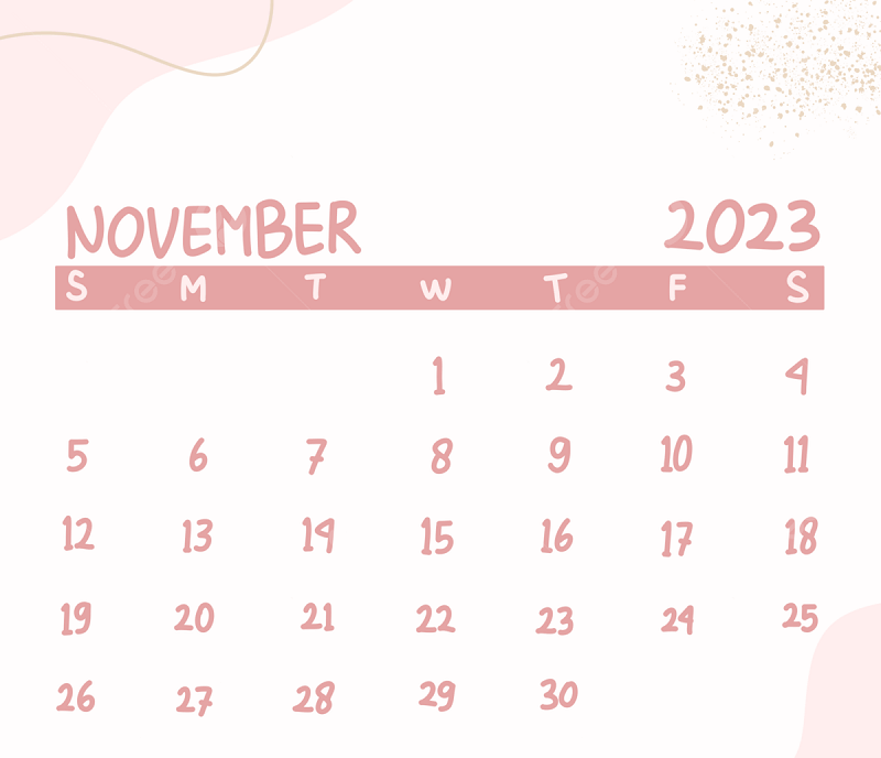 kalendar november 2023