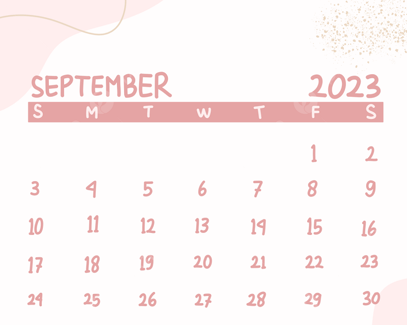 kalendar september 2023