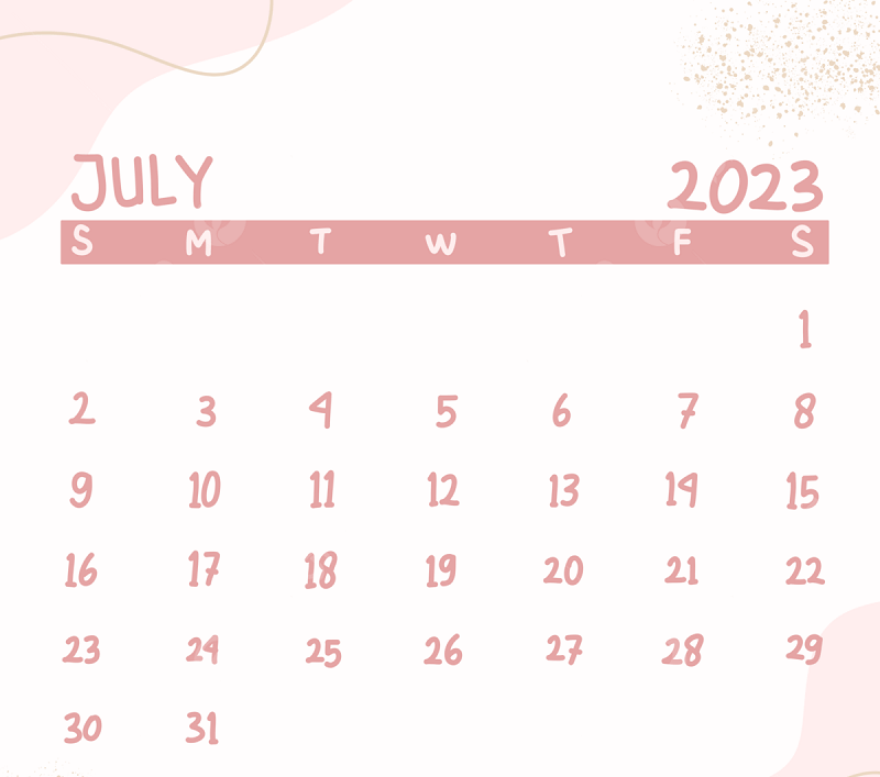 kalendar julai 2023
